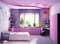 purple bedroom olm